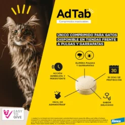 AdTab Comprimidos Masticables Antiparasitarios para gatos