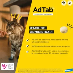 AdTab Comprimidos Masticables Antiparasitarios para gatos