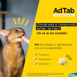 AdTab Comprimidos Masticables Antiparasitarios para gatos