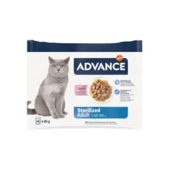 Advance Adult Sterilized Pavo en salsa sobre para gatos
