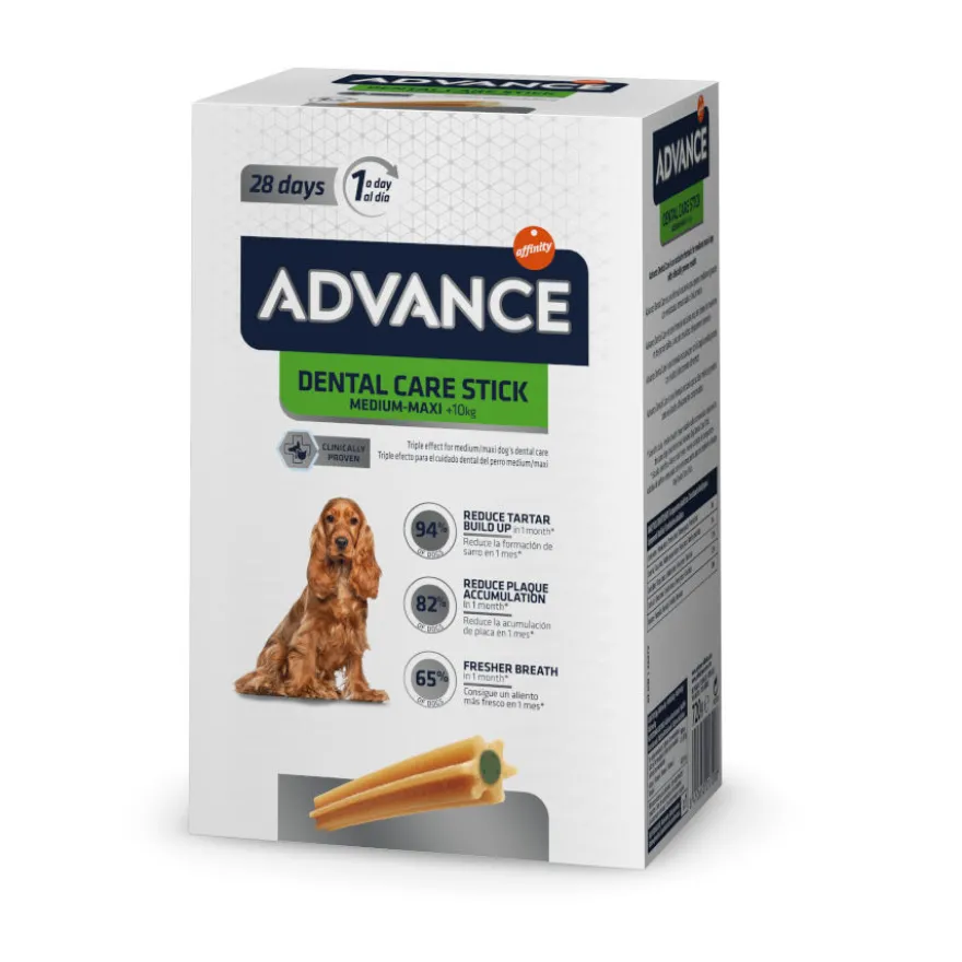 Advance Dental Care Stick Medium y Maxi snack para perros