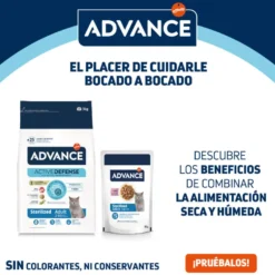 Advance Sterilized Adult Bacalao sobres para gatos