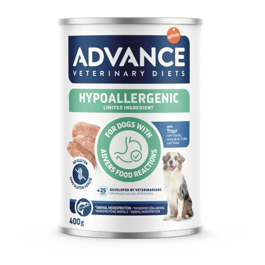 Advance Veterinary Diets Hypoalelergenic Limited Ingredient de Trucha Comida Húmeda para Perros