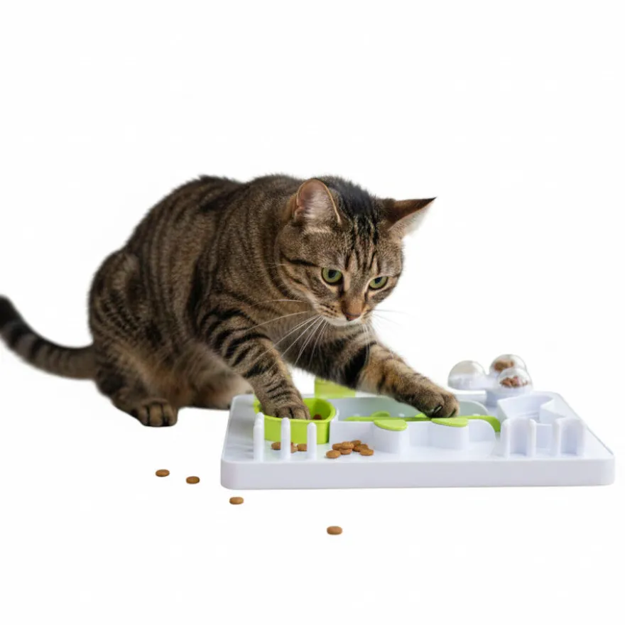 All For Paws Interactives Juguete Puzzle Pescado para gatos
