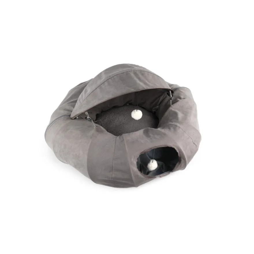 All For Paws Lamb Cat Túnel Dona Gris para gatos