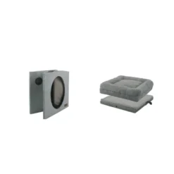 All For Paws Lamb 2 en 1 gris Cama para gatos