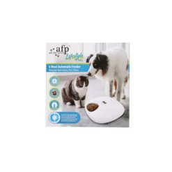 All For Paws Lifestyle Comedero Automático Blanco para perros y gatos