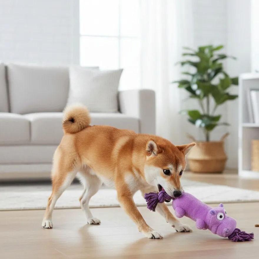 All For Paws Ultrasonic Juguete Hipopótamo para perros