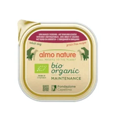 Almo Nature Bio Organic Maintenance Grain Free Ternera y Verduras tarrina para perros