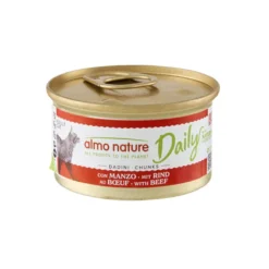 Almo Nature Daily Comida húmeda con trocitos de Ternera para gatos
