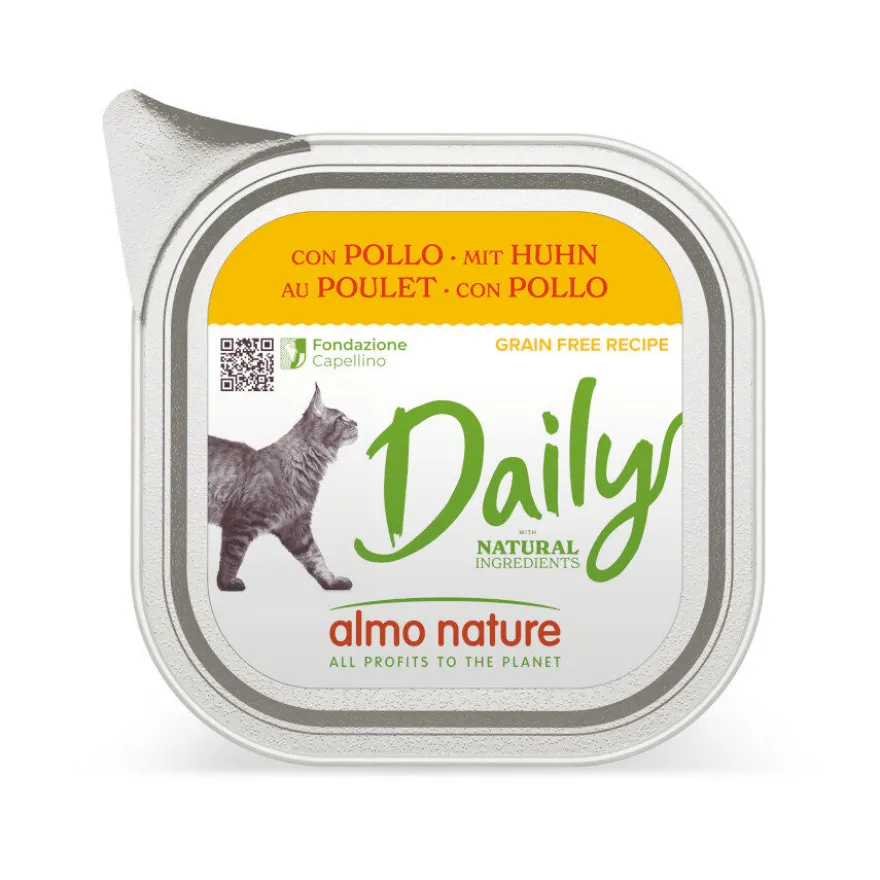 Almo Nature Daily Grain Free Pollo tarrina para gatos