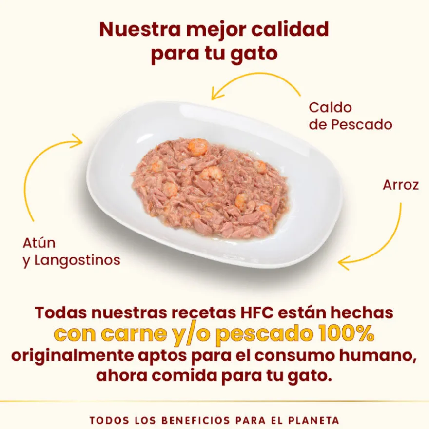 Almo Nature HFC Atún y Gambas lata para gatos