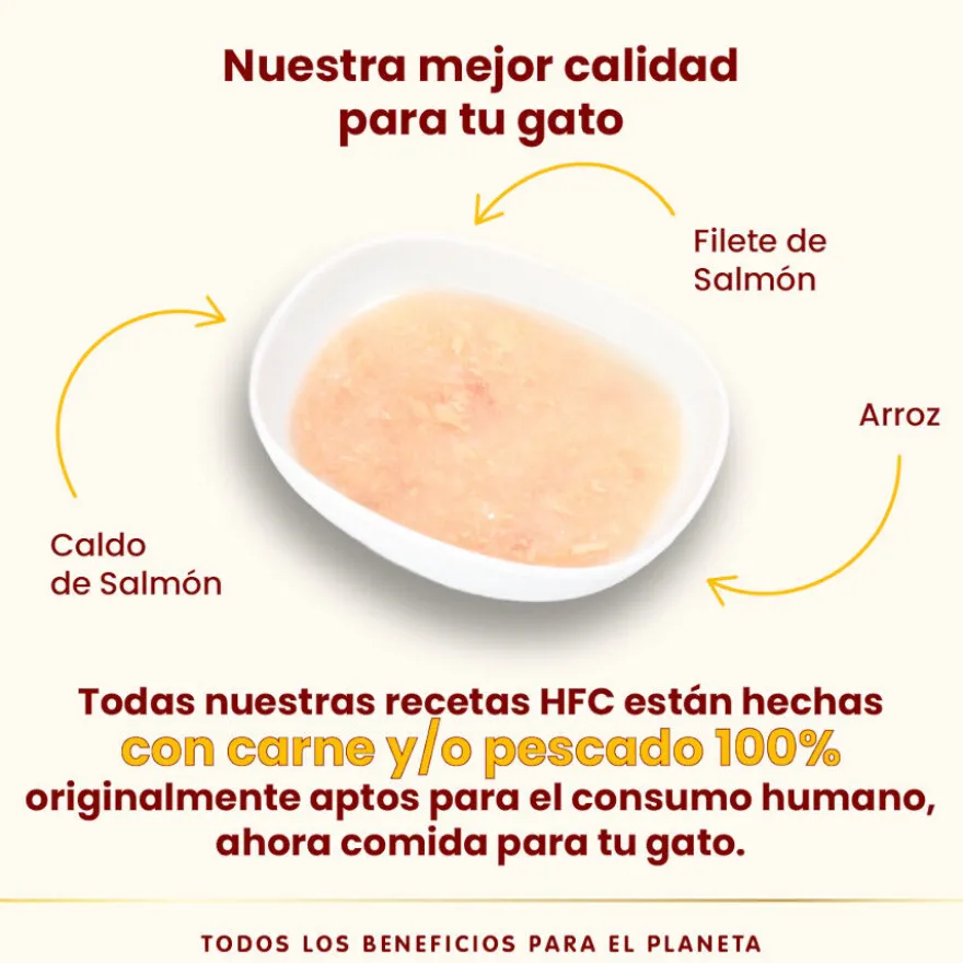 Almo Nature HFC Hydration Help Caldo de Salmón sobre para gatos