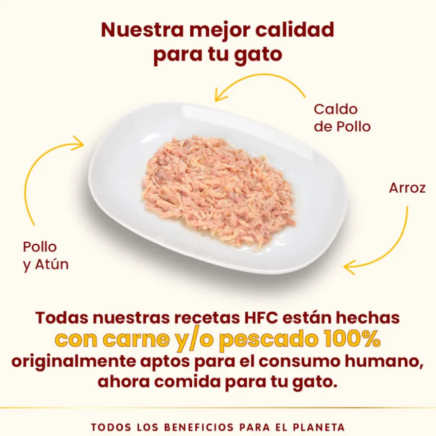 Almo Nature HFC pollo con atún lata para gatos