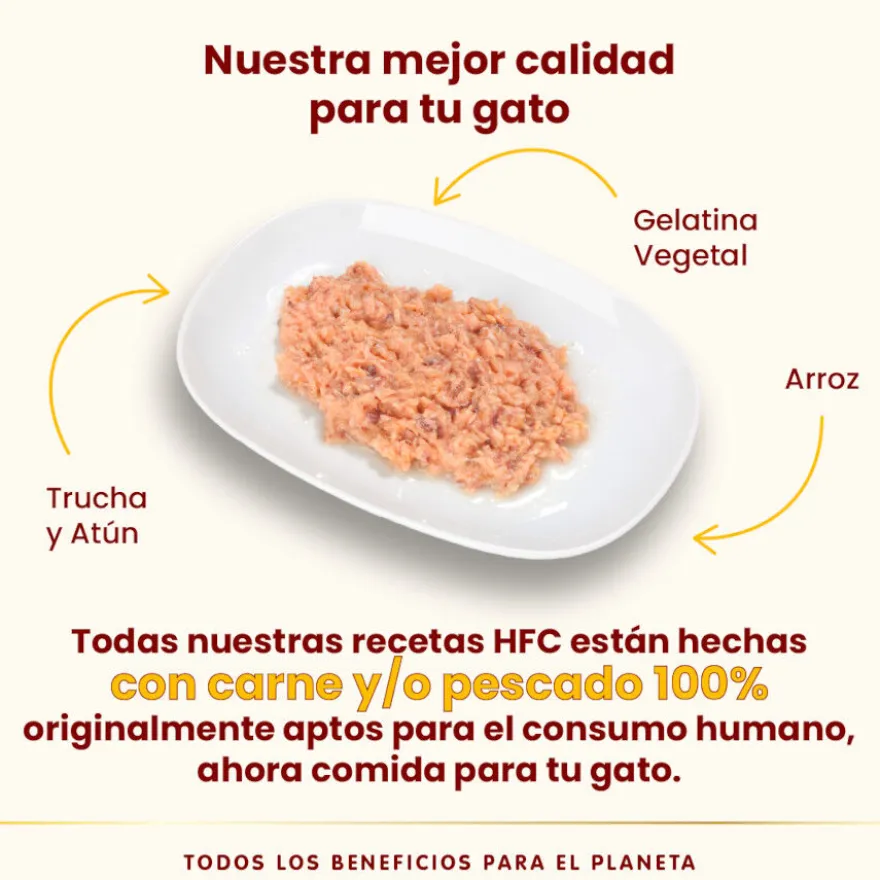 Almo Nature HFC Trucha y Atún en Gelatina para gatos