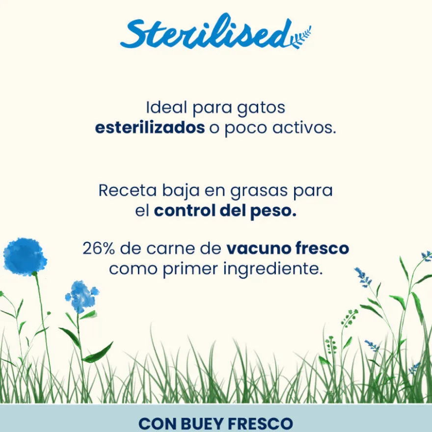 Almo Nature Sterilised de Ternera pienso para gatos
