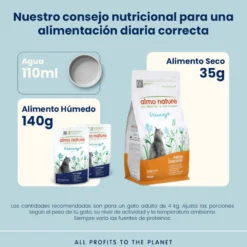 Almo Nature Urinary Help Pescado y Pollo sobre para gatos – Multipack