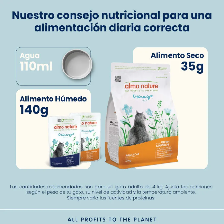 Almo Nature Urinary Pollo pienso para gatos