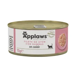 Applaws Atún y Gambas lata natural para gatos