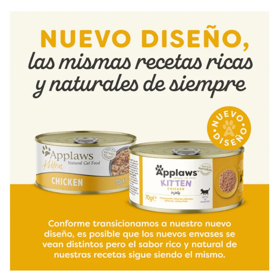 Applaws Kitten Pollo en Gelatina lata para gatos