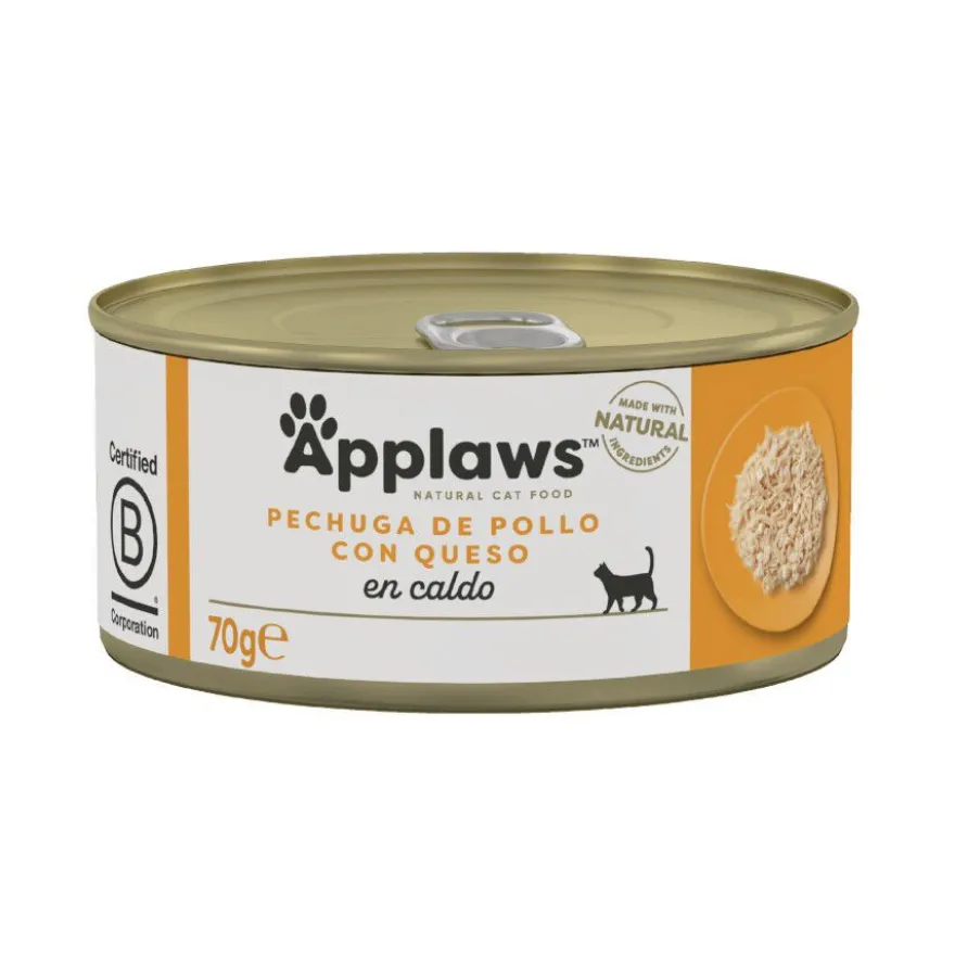 Applaws Pollo con Queso lata para gatos
