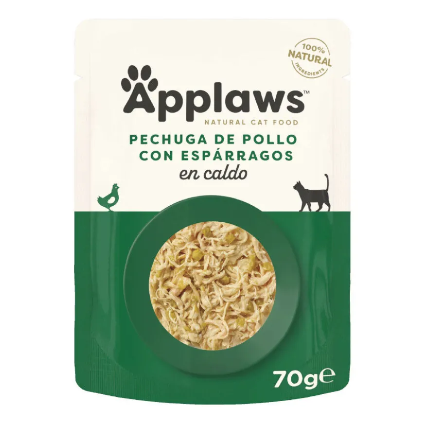 Applaws Pollo y Espárragos sobre para gatos