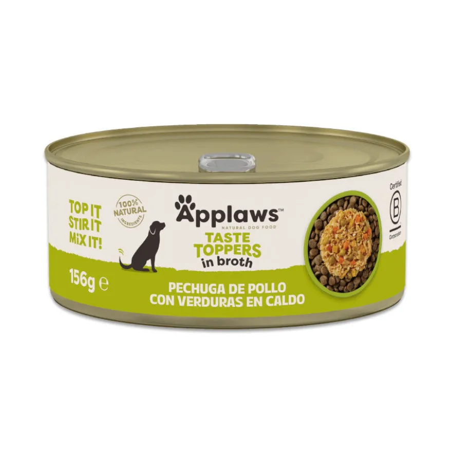 Applaws Taste Toppers Pollo con Vegetales en Caldo lata para perros