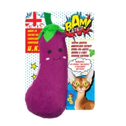 BAM! Peluche Berenjena con Catnip para gatos