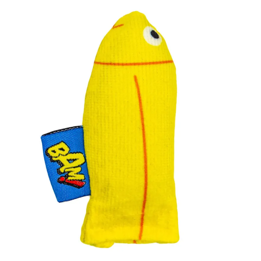 BAM! Peluche peces con catnip Azul y Amarillo para gatos