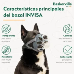 Baskerville Invisa bozal moldeable para perros