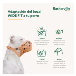 Baskerville Wide Fit bozal de plástico para perros
