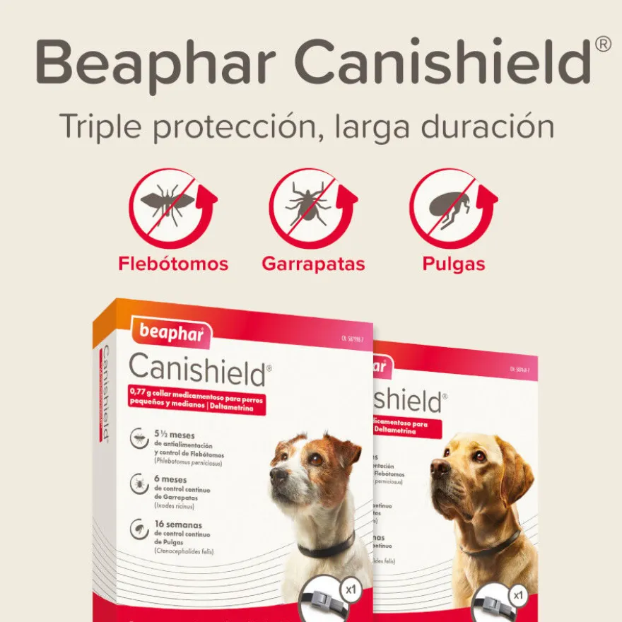 Beaphar Canishield Collar Antiparasitario para perros