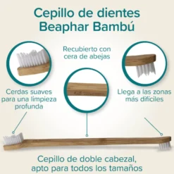 Beaphar Cepillo Dental de Bambú para Perros y Gatos