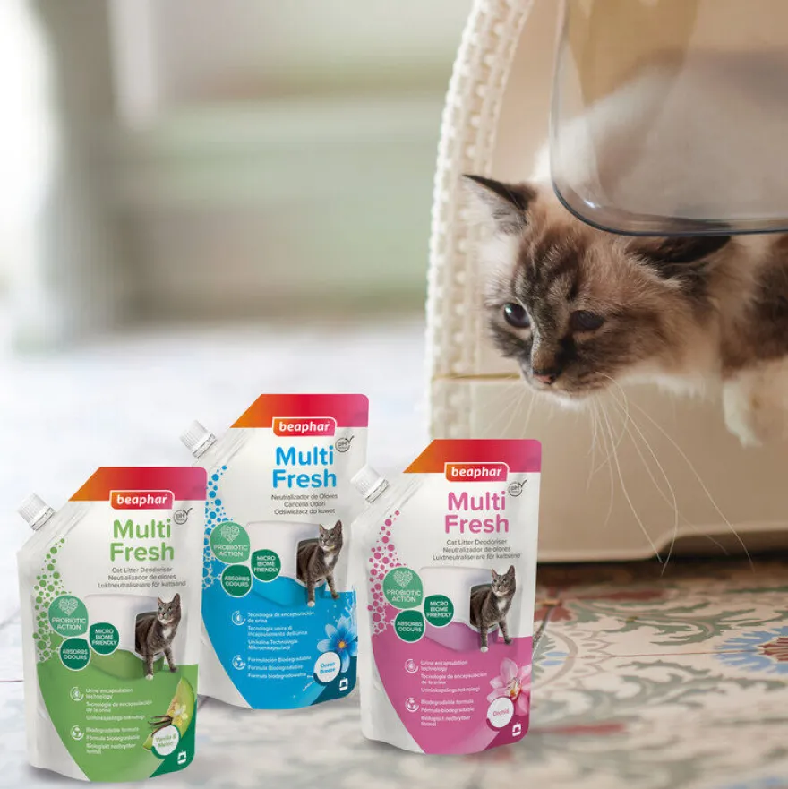 Beaphar Multi Fresh Vainilla y Melón Neutralizador de olores para gatos