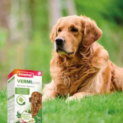 Beaphar Vermipure Repelente Interno Natural en comprimidos para perros medianos y grandes