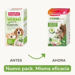 Beaphar Vermipure Repelente Interno Natural en comprimidos para perros pequeños y cachorros