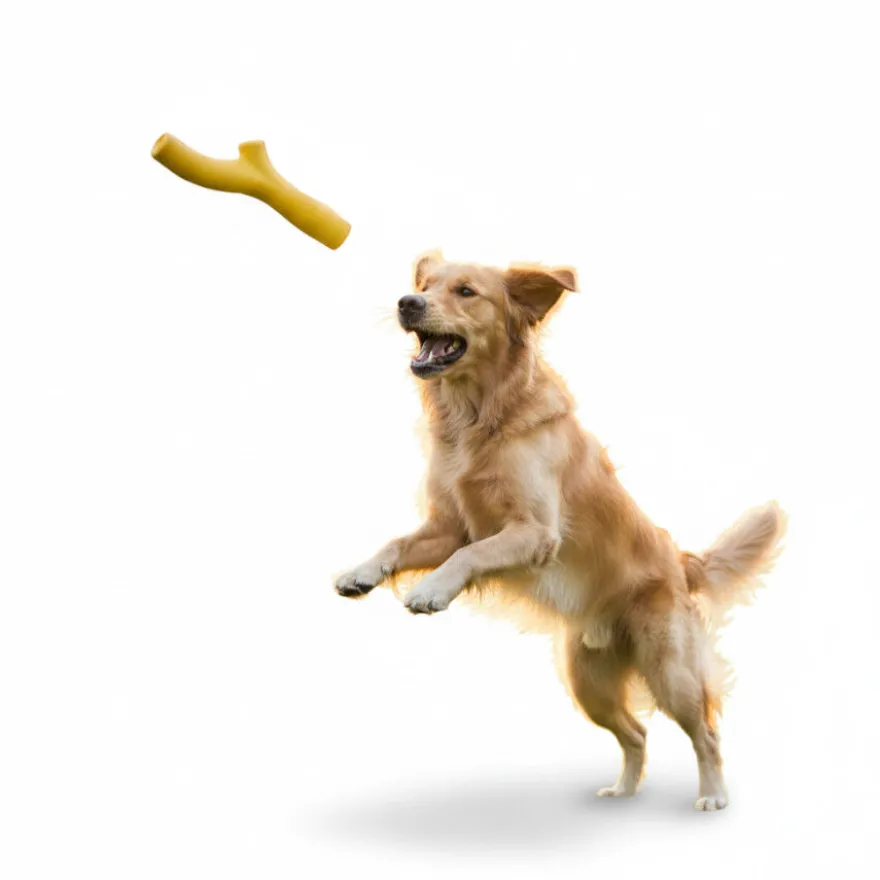 BECO Mordedor de Goma Amarillo para perros