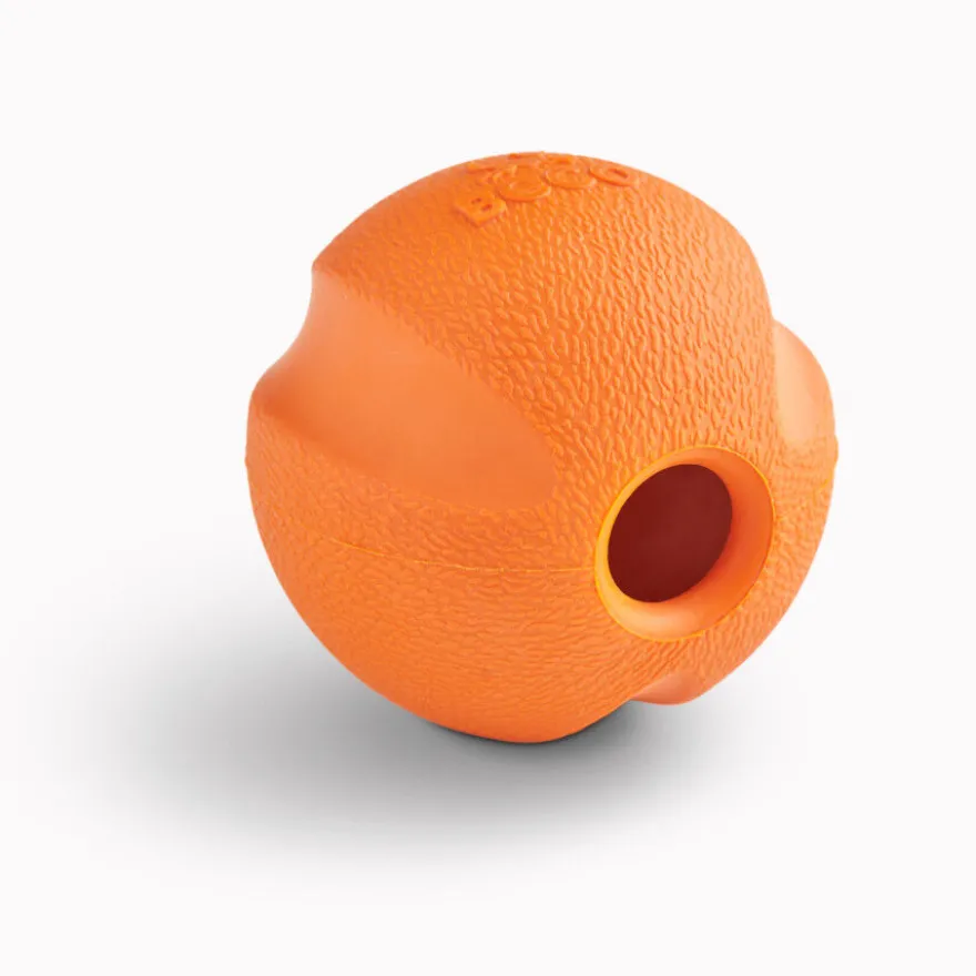 BECO Pelota Portagolosinas de Goma Naranja para perros
