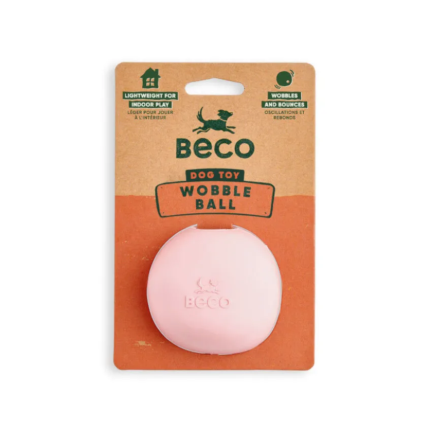 BECO Pelota Portagolosinas de Goma Rosa para perros