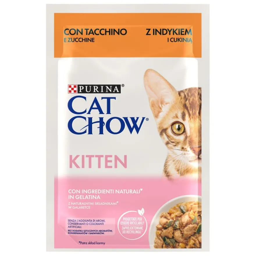 Cat Chow Pavo en Gelatina para gatitos