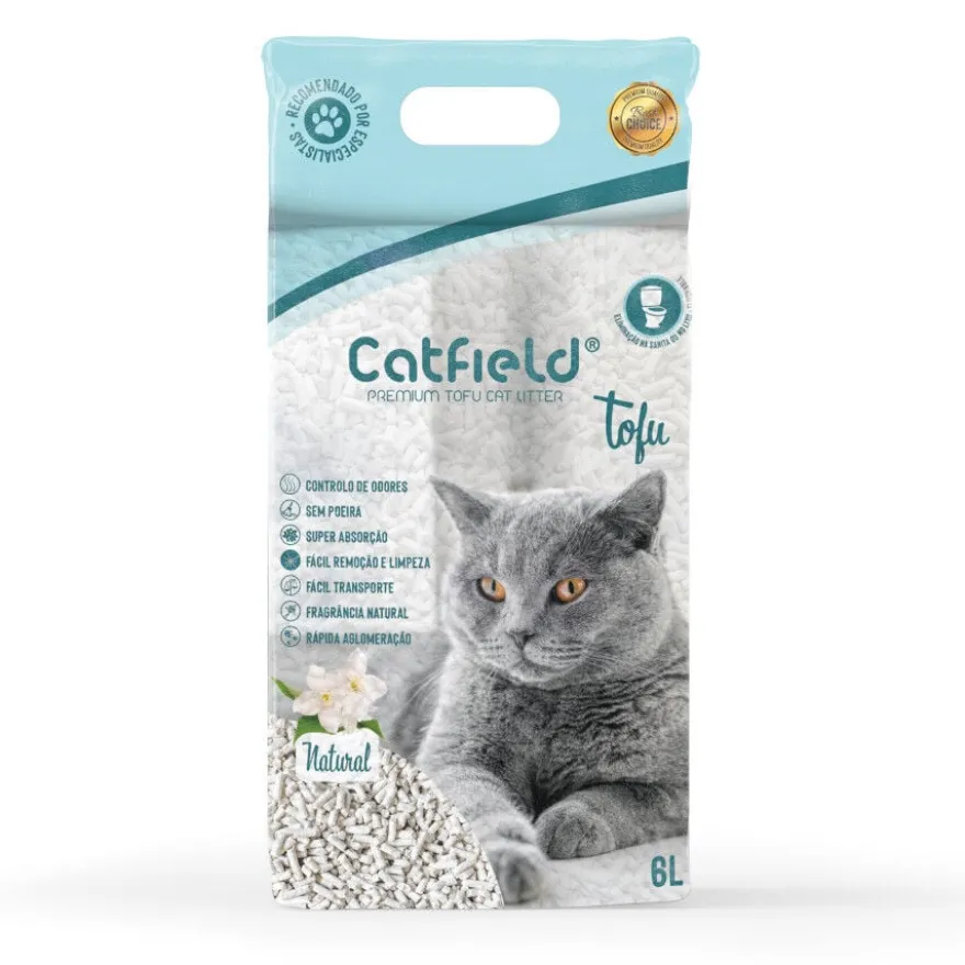 Catfield Premium Tofu Lecho aglomerante para gatos