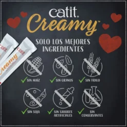 Catit Creamy Snack Líquido de Salmón con Gambas para gatos