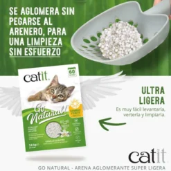 Catit Go Natura! Arena Biodegradable Bambú para gatos