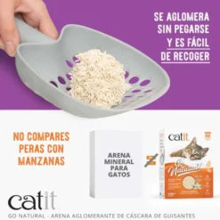 Catit Go Natura! Arena Cáscara Guisante Lavanda para gatos
