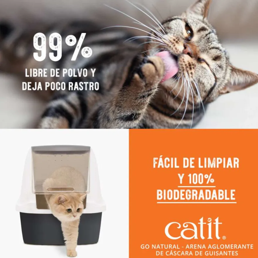 Catit Go Natura! Arena Cáscara Guisante Lavanda para gatos