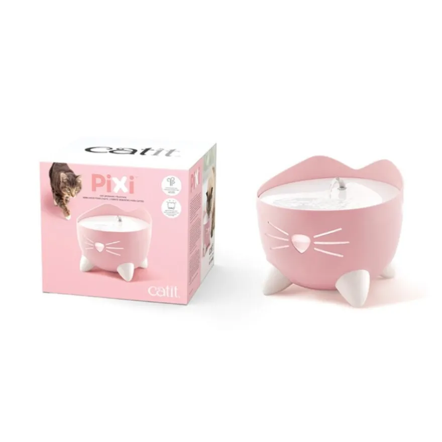 Catit PIXI Fuente Bebedero Rosa para gatos