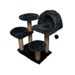 Catshion Katy Árbol Rascador con Cueva Gris para gatos