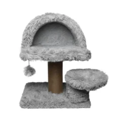 Catshion Susy Poste Rascador con Cueva Gris Claro para gatos