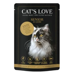 Cat's Love Senior Pato en Gelatina sobre para gatos