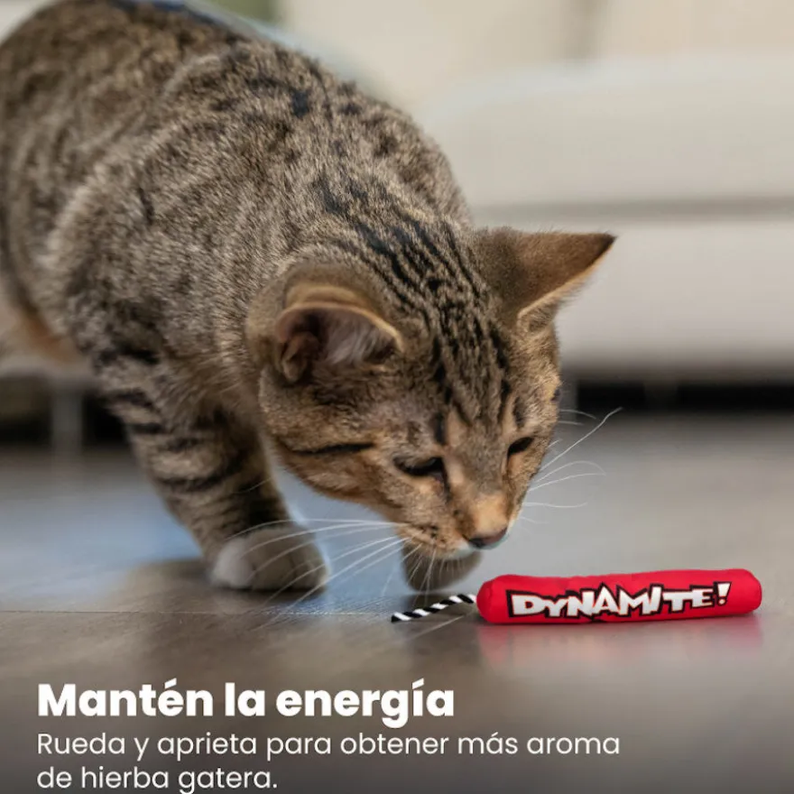 Catstages Green Magic Dynamite Rojo Peluche para gatos
